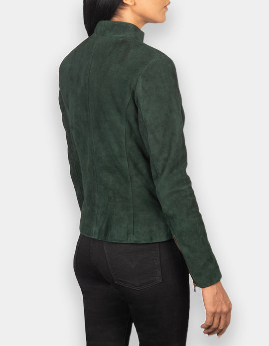 Suede Leather Jacket Handmade Women Suede Jacket Genuine Leather Jacket Biker Jacket Motorcycle Jacket For Women